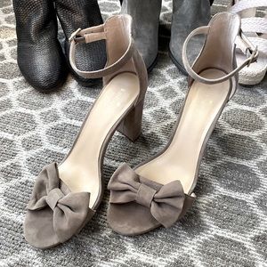 Kate Spade Suede Block Heel with Bow